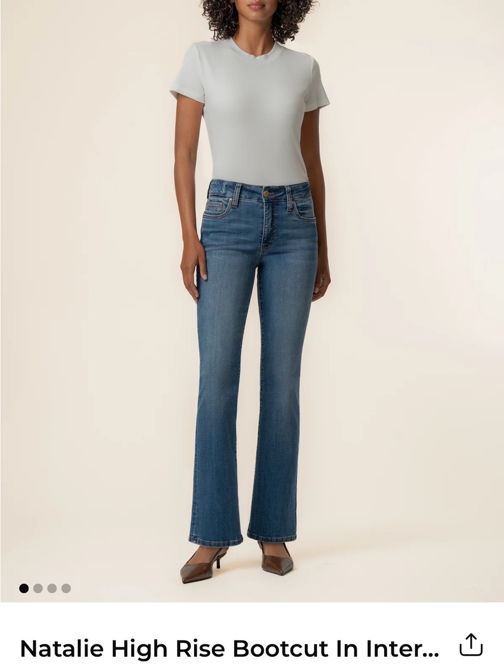Kut from the Kloth Women's Boot Cut Jeans - Natalie Fab Ab Medium Blue Wash S 2